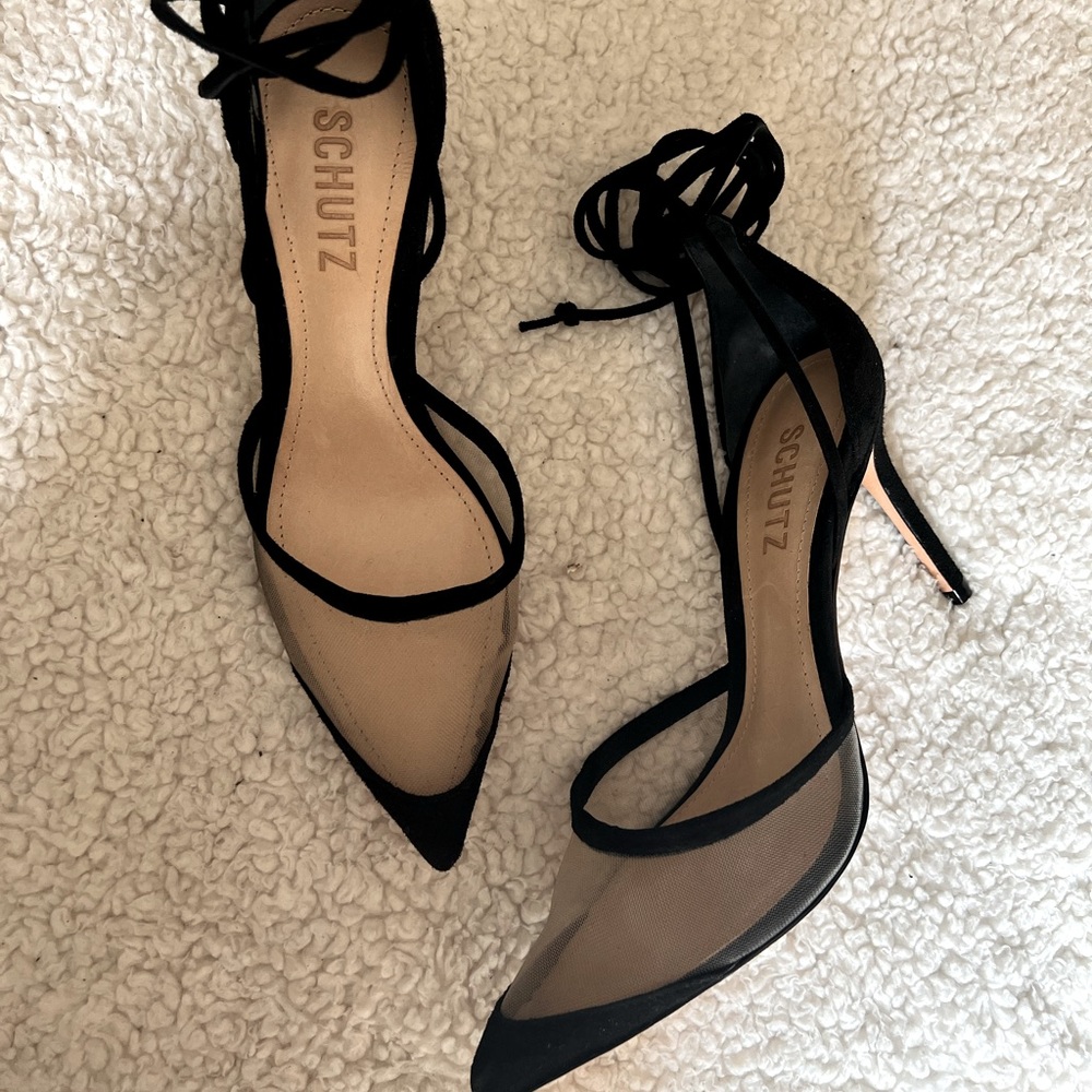 SCHUTZ SISSA SUEDE AND MESH PUMP, NWT
